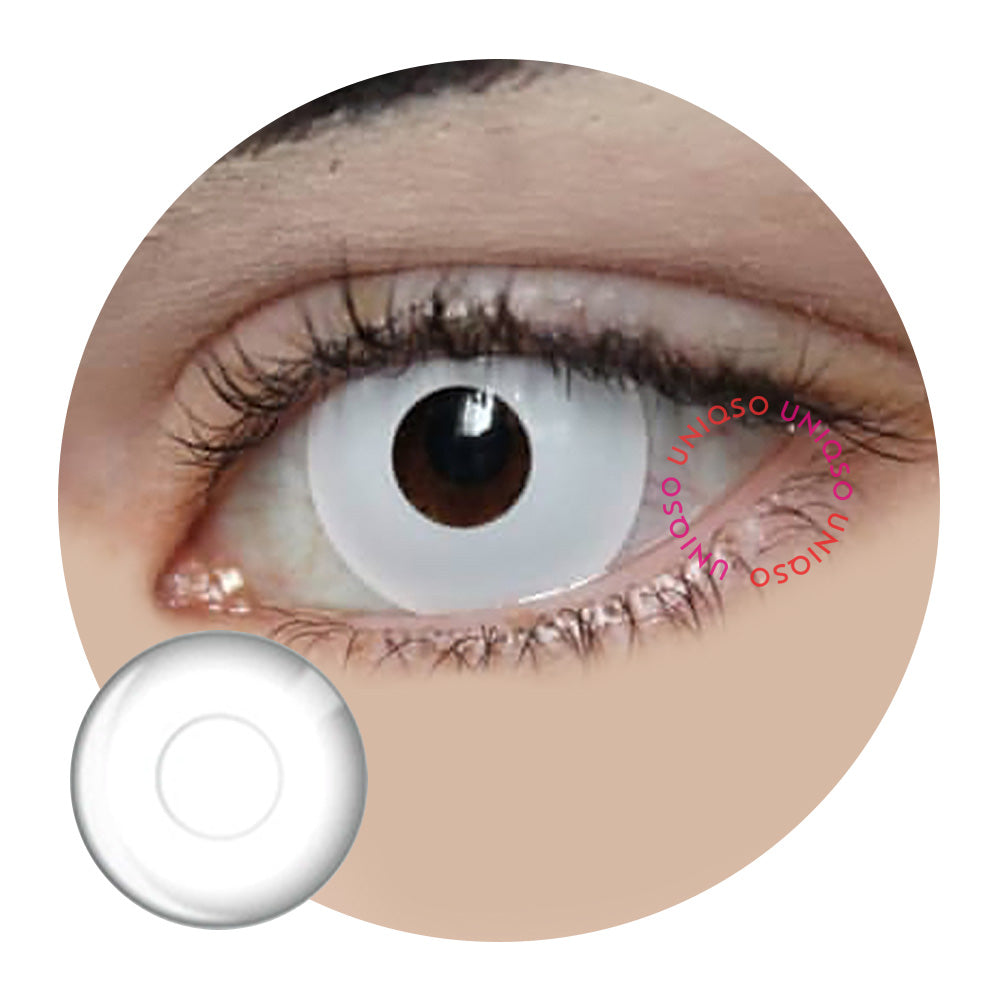 Colorvue Crazy Whiteout - 3 Months (Prescription) (2 lenses/pack)-Crazy Contacts-UNIQSO EU