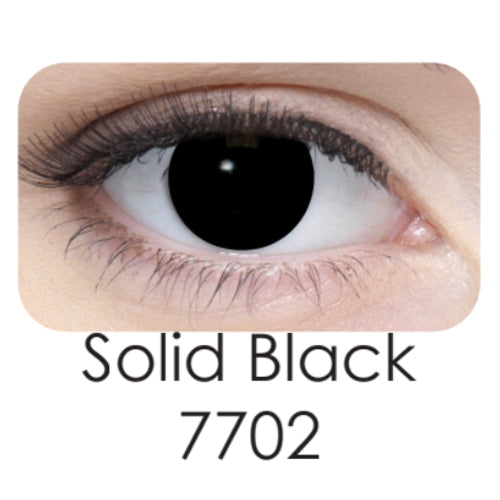 Coscon Crazy with Power - Solid Black (1 lens/pack)-Crazy Contacts-UNIQSO EU