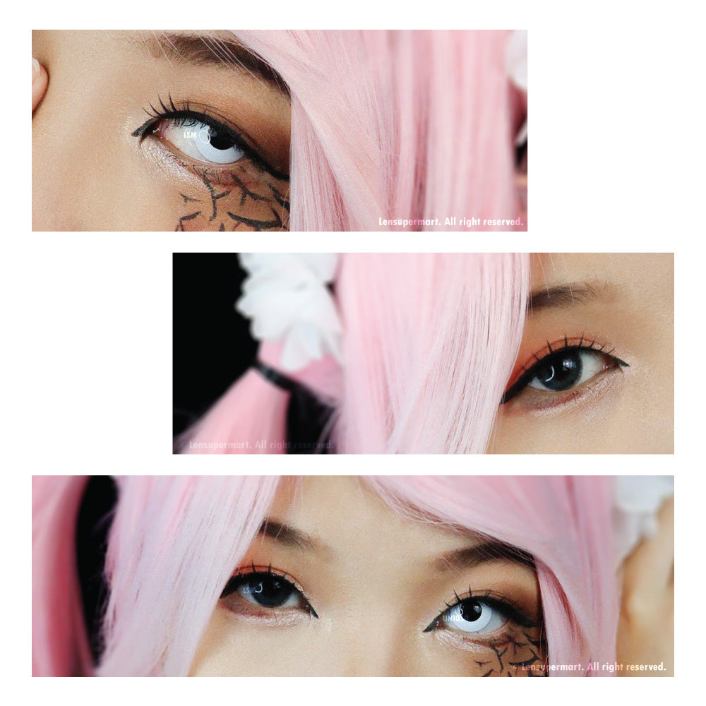 Coscon Crazy with Power - Solid White (1 lens/pack)-Crazy Contacts-UNIQSO EU