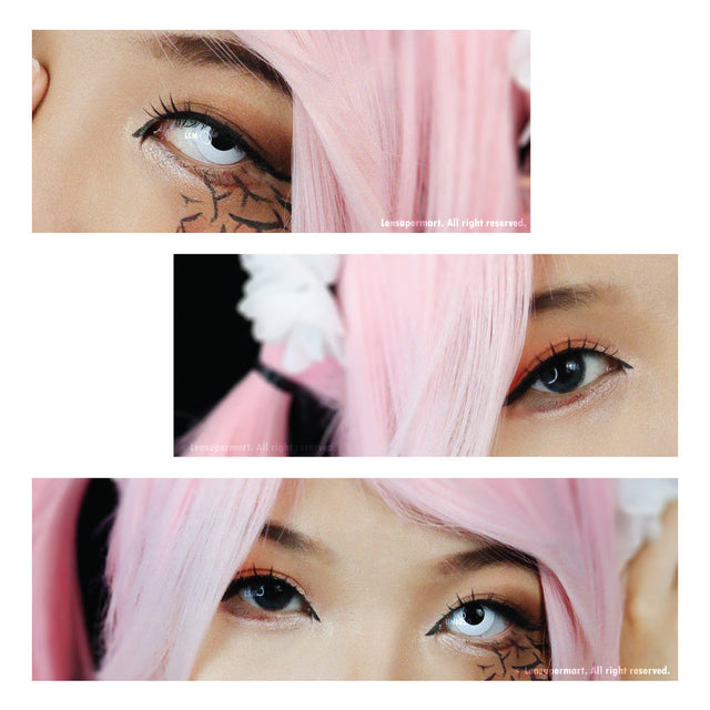 Coscon Crazy with Power - Solid White (1 lens/pack)-Crazy Contacts-UNIQSO EU