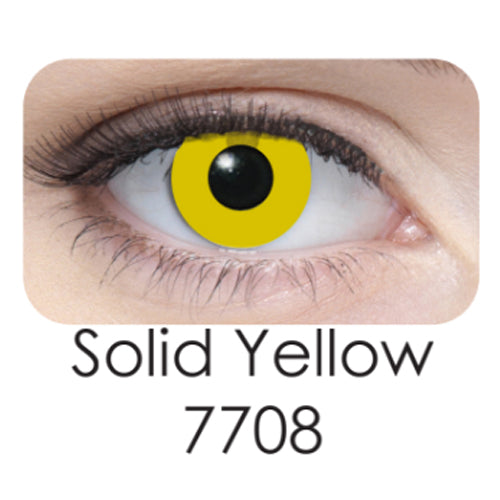 Coscon Crazy with Power - Solid Yellow (1 lens/pack)-Crazy Contacts-UNIQSO EU