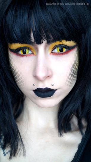 Coscon Crazy with Power - Yellow Cats Eye (1 lens/pack)-Crazy Contacts-UNIQSO EU