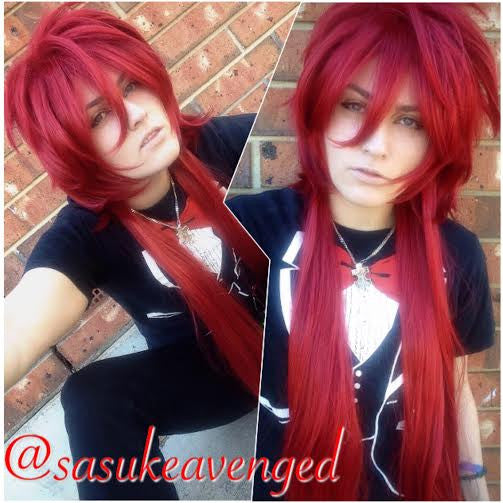 cosplay wig-Black Butler - Grell Sutcliff
