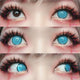 Sweety Crazy Cyan Mesh / Blue Screen with Black Rim (1 lens/pack)-Crazy Contacts-UNIQSO