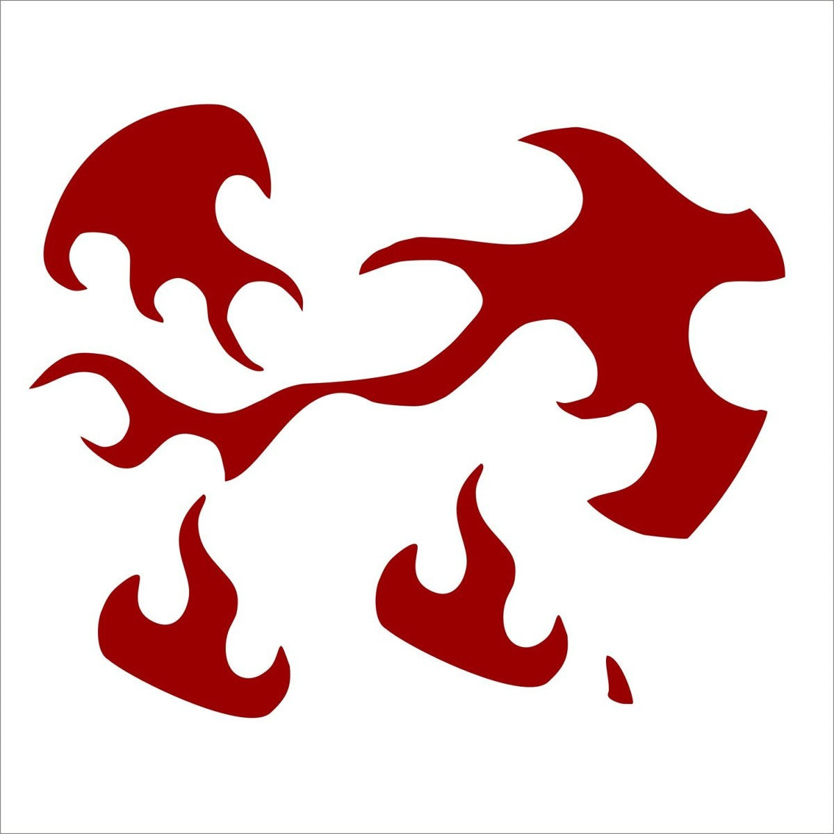 Demon Killer Tattoo Sticker Demon Fire Style C-Cosplay Accessories-UNIQSO EU