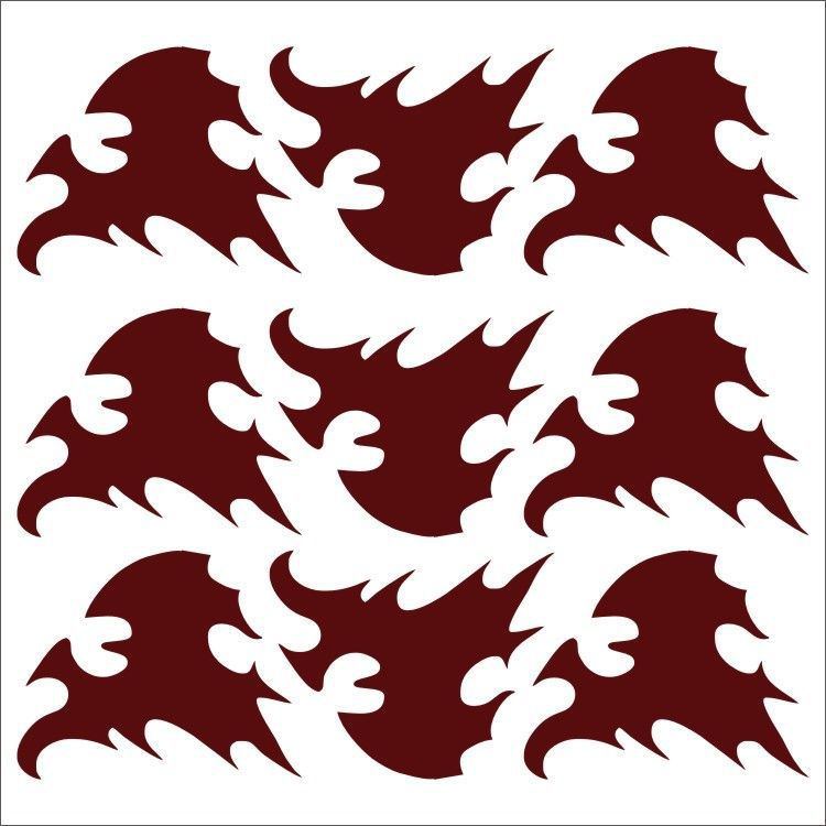 Demon Killer Tattoo Sticker Fire Style B-Cosplay Accessories-UNIQSO EU