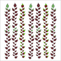 Demon Killer Tattoo Sticker Pink Red Leaf-Cosplay Accessories-UNIQSO EU