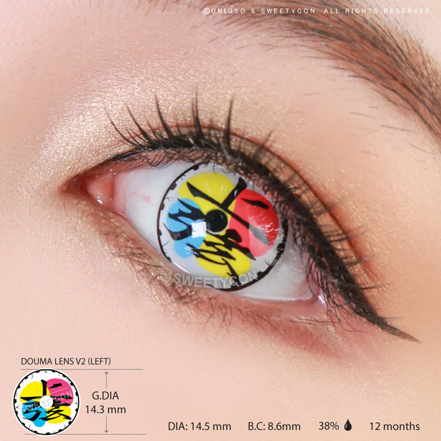 Demon Killer Villain Moon Style 2 V2 (Visible) (2 lenses/pack)-Colored Contacts-UNIQSO EU