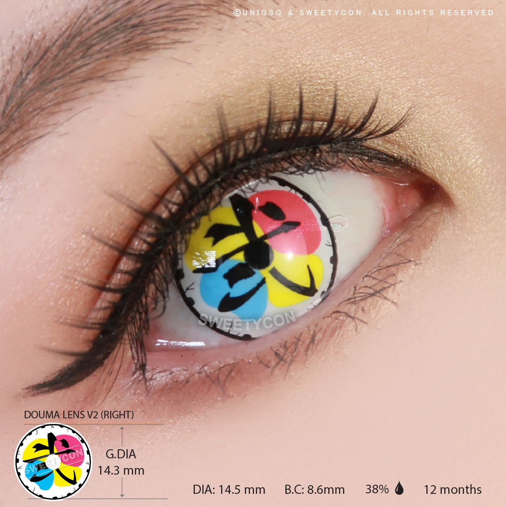 Demon Killer Villain Moon Style 2 V2 (Visible) (2 lenses/pack)-Colored Contacts-UNIQSO EU