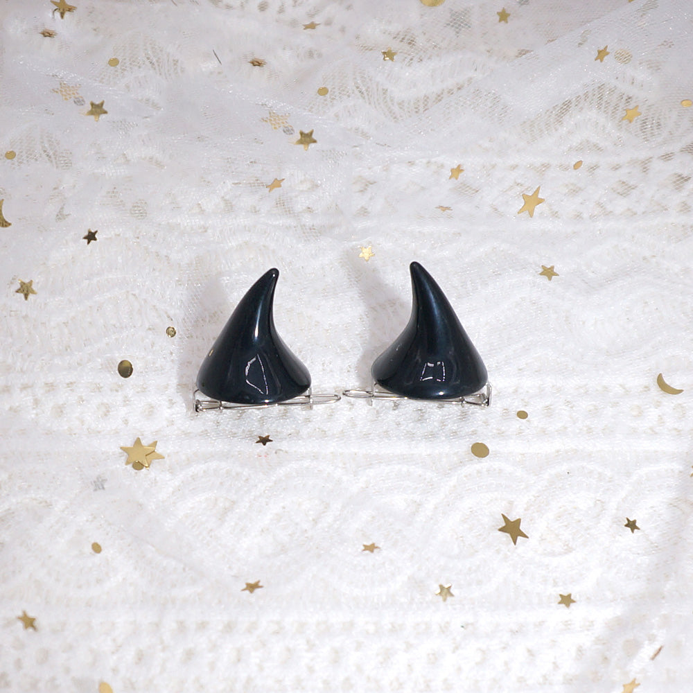 Devil Horn Hairpin Side Clip-Cosplay Accessories-UNIQSO EU