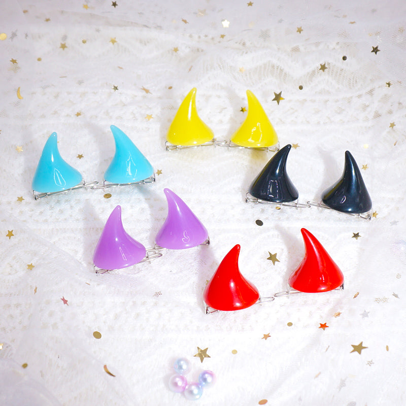Devil Horn Hairpin Side Clip-Cosplay Accessories-UNIQSO EU