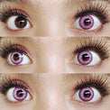 Coscon Crazy with Power - Electro Pink (1 lens/pack)-Crazy Contacts-UNIQSO