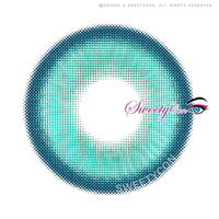 Sweety Halo Turquoise (1 lens/pack)-Colored Contacts-UNIQSO