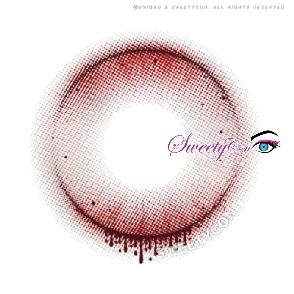 Sweety Crazy Witch Tears Red (1 lens/pack)-Crazy Contacts-UNIQSO EU