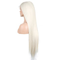 Glitzy White Front Lace Long Straight Hair Wig-Lace Front Wig-UNIQSO EU
