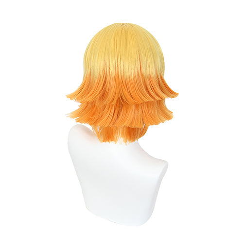 Cosplay Wig - Demon Slayer Agatsuma Zenitsu (Dark Orange)-Cosplay Wig-UNIQSO