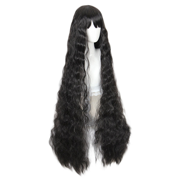 Waist Length Wavy Black Lolita Wig 489B-Lolita Wig-UNIQSO