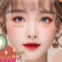 I.Fairy Athena Green colored contacts