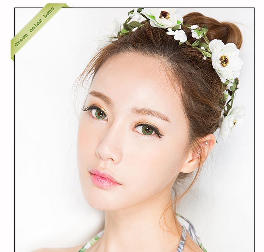 I.Fairy Cream Puff Green (1 lens/pack)-Colored Contacts-UNIQSO EU