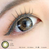 Kawayii S-Max Brown (1 lens/pack)-Colored Contacts-UNIQSO EU