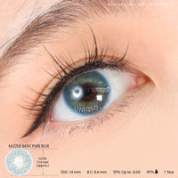 Kazzue Basic Pure Blue (1 lens/pack)-Colored Contacts-UNIQSO EU