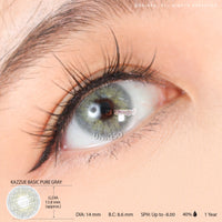 Kazzue Basic Pure Gray (1 lens/pack)-Colored Contacts-UNIQSO EU