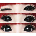Kazzue Black Sclera Contacts Sabretooth/Blackout/Black with Prescription (1 lens/pack)-Sclera Contacts-UNIQSO EU