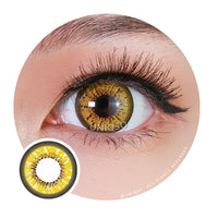 Kazzue Cosplay Vivid Yellow (1 lens/pack)-Colored Contacts-UNIQSO EU