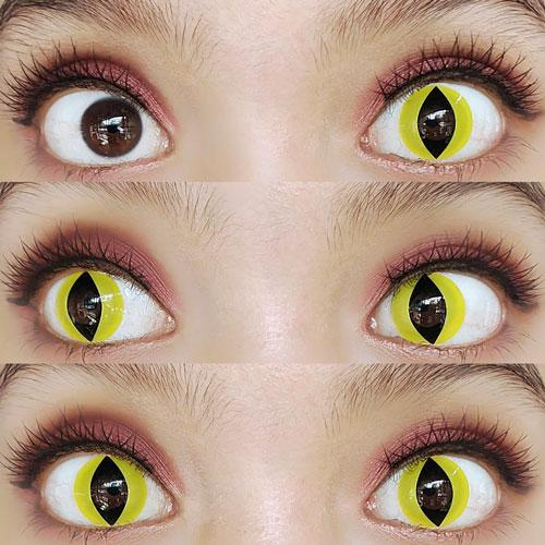 Kazzue Crazy Lens with Power - Cat Eyes (1 lens/pack)-Crazy Contacts-UNIQSO EU
