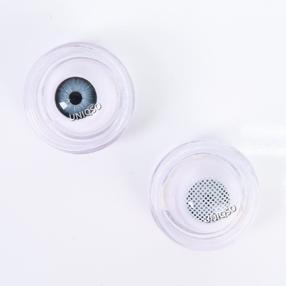 Kazzue Crazy Lens with Power - White Mesh (1 lens/pack)-Crazy Contacts-UNIQSO EU