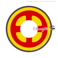 Kazzue Crazy Red Cross (1 lens/pack)-Colored Contacts-UNIQSO
