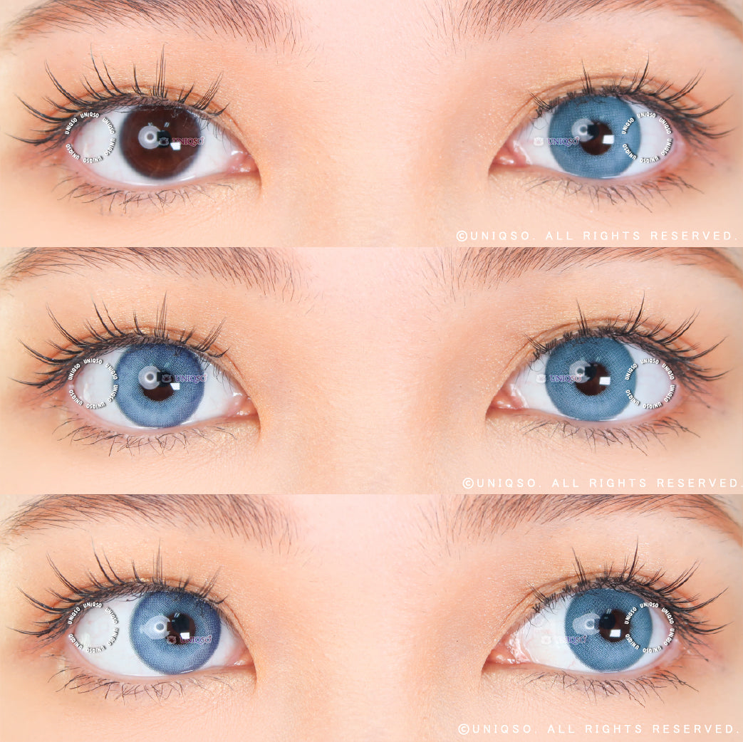 Kazzue Dark Mermaid Blue (1 lens/pack)-Colored Contacts-UNIQSO EU