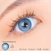 Kazzue Dark Mermaid Blue (1 lens/pack)-Colored Contacts-UNIQSO EU