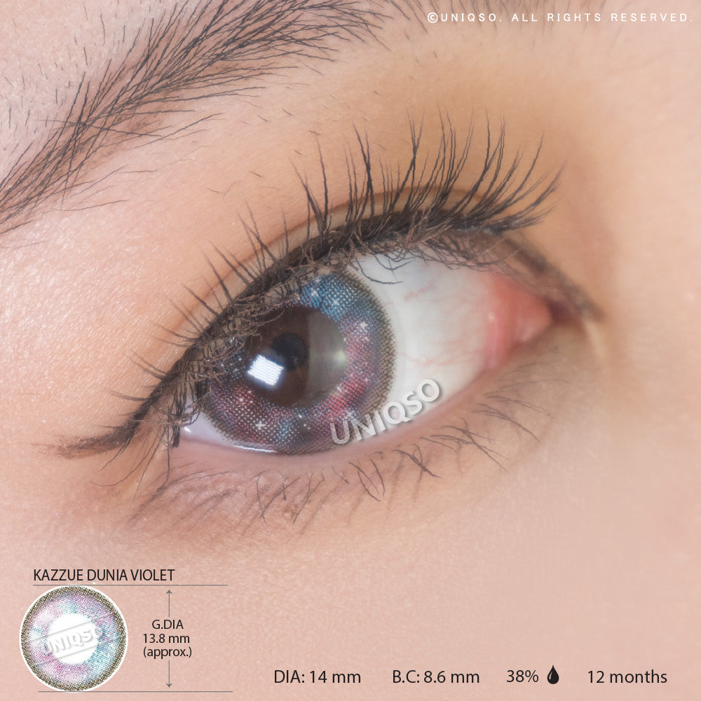 Kazzue Dunia Violet (1 lens/pack)-Colored Contacts-UNIQSO EU