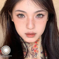 Kazzue Glitz Brown (1 lens/pack)-Colored Contacts-UNIQSO EU