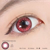 Kazzue Premier Pinkish Red (1 lens/pack)-Colored Contacts-UNIQSO EU