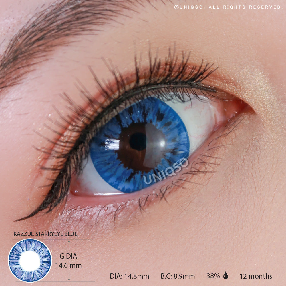 Kazzue Starryeye Blue (1 lens/pack)-Colored Contacts-UNIQSO EU