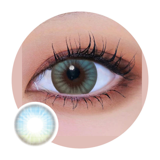 Kazzue Toric Chic Blue Green (1 lens/pack)-Colored Contacts-UNIQSO EU