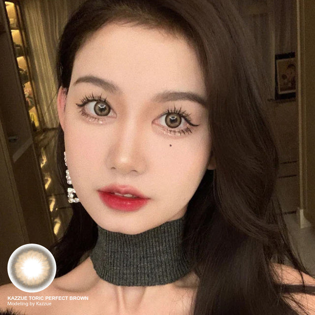 Kazzue Toric Perfect Brown (1 lens/pack)-Colored Contacts-UNIQSO EU