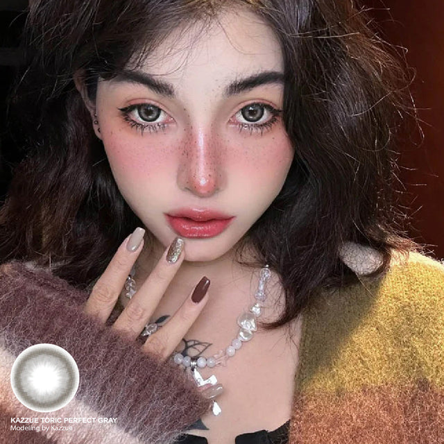 Kazzue Toric Perfect Gray (1 lens/pack)-Colored Contacts-UNIQSO EU