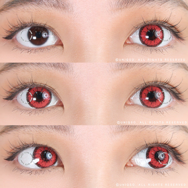 Kazzue Vivid Brilliant Red (1 lens/pack)-Colored Contacts-UNIQSO EU