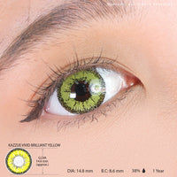 Kazzue Vivid Brilliant Yellow (1 lens/pack)-Colored Contacts-UNIQSO EU