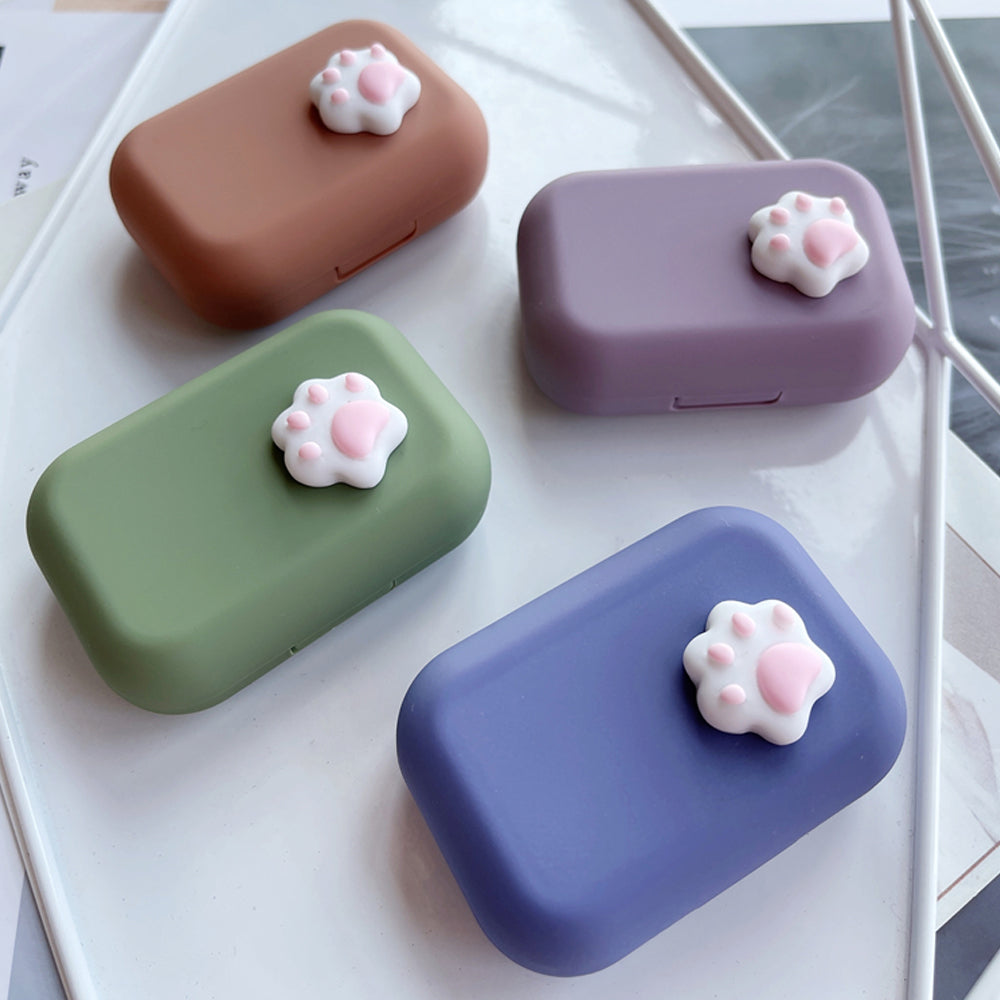 Lens Case - Side Pink Paw Set-Lens Case-UNIQSO EU