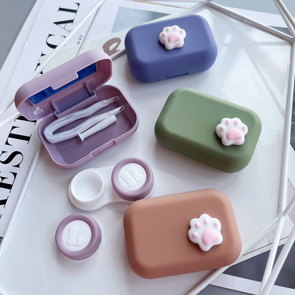 Lens Case - Side Pink Paw Set-Lens Case-UNIQSO EU