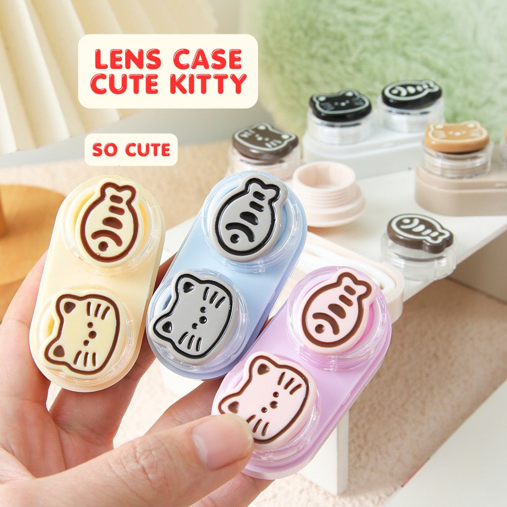Lens Case Travel Kit - Cute Kitty-Lens Case-UNIQSO