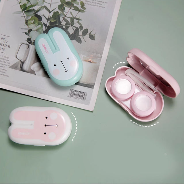 Lens Case Travel Kit - Cute Long Ears Bunny-Lens Case-UNIQSO EU