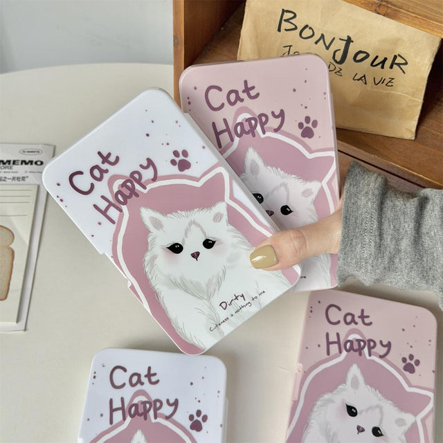 Lens Case Travel Kit - Happy Kitty-Lens Case-UNIQSO EU