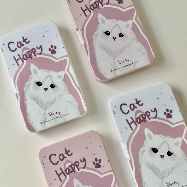 Lens Case Travel Kit - Happy Kitty-Lens Case-UNIQSO EU