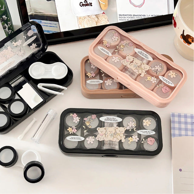 Lens Case Travel Kit - Mochi Bear-Lens Case-UNIQSO EU