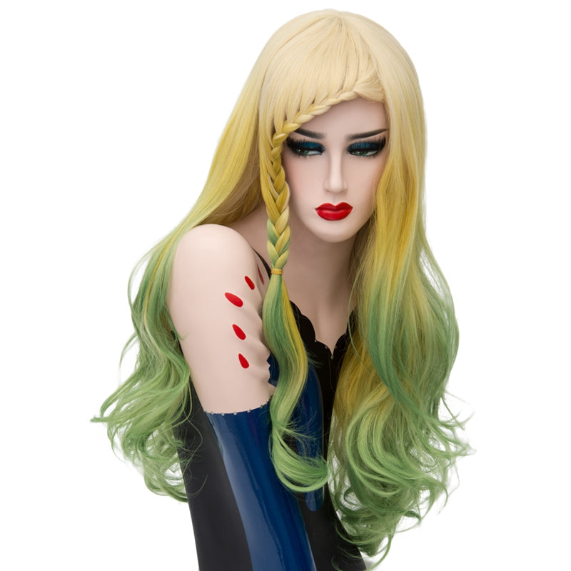 Lolita Wig - Parrot Yellow & Green-Lolita Wig-UNIQSO EU